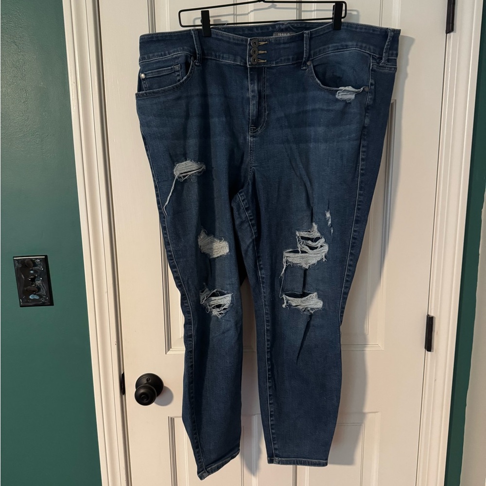 Torrid Distressed Skinny Jeans